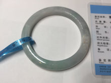 Load image into Gallery viewer, 56.5mm certified 100% natural type A white/light green white purple jadeite jade bangle AH107-0546