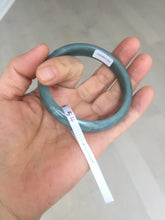 Load image into Gallery viewer, 54mm Certified Type A 100% Natural dark green/light blue/gray/black Guatemala Jadeite bangle BQ31-1432