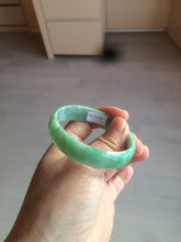 Load image into Gallery viewer, 52.5mm certified 100% natural Type A sunny green jadeite jade bangle BK5-3359