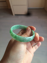 Load image into Gallery viewer, 52.5mm certified 100% natural Type A sunny green jadeite jade bangle BK5-3359