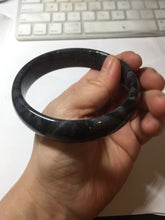 Load image into Gallery viewer, 56-64mm 100% natural black/gray/white carbonate(Marble) bangle AW34