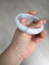 Load image into Gallery viewer, 58mm 100% natural certified light green purple yellow(FU LU SHOU) jadeite jade bangle BN37-7345