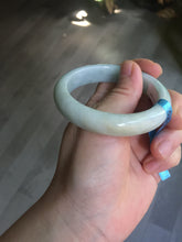 Load image into Gallery viewer, 52.8mm Certificated sunny green/white jadeite jade bangle BN42