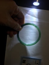 Load image into Gallery viewer, 57.5mm Type A 100% Natural dark green/blue/gray Guatemala slim round cut Jadeite bangle BH133-4320
