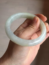 Load image into Gallery viewer, 57.5mm certified 100% natural Type A icy watery light yellow/white with jadeite jade bangle BL56-3288
