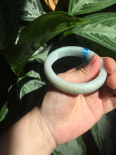 Load image into Gallery viewer, 52.8mm Certificated sunny green/white jadeite jade bangle BN42