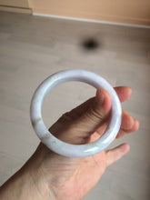 Load image into Gallery viewer, 59.5mm certified Type A 100% Natural green/purple Jadeite bangle As73-0516