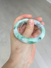 Load image into Gallery viewer, 53.7mm Certified 100% natural Type A sunny green purple jadeite jade bangle BQ33-4150