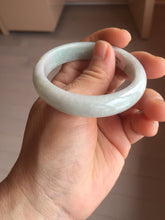 Load image into Gallery viewer, 51mm certified Type A 100% Natura light sunny green white purple Jadeite jade bangle PA241-4668