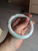 Load image into Gallery viewer, 60mm certified 100% natural type A sunny green white jadeite jade bangle BH31-5424