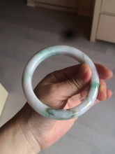 Load image into Gallery viewer, 60mm certified 100% natural type A sunny green white jadeite jade bangle BH31-5424