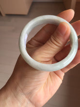 Load image into Gallery viewer, 51mm certified Type A 100% Natura light sunny green white purple Jadeite jade bangle PA241-4668