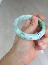 Load image into Gallery viewer, 53.7mm Certified 100% natural Type A sunny green purple jadeite jade bangle BQ33-4150