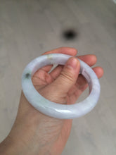 Load image into Gallery viewer, 59.5mm certified Type A 100% Natural green/purple Jadeite bangle As73-0516