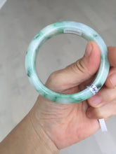 Load image into Gallery viewer, 53.7mm Certified 100% natural Type A sunny green purple jadeite jade bangle BQ33-4150