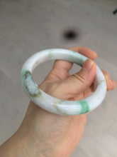 Load image into Gallery viewer, 60mm certified 100% natural type A sunny green white jadeite jade bangle BH31-5424