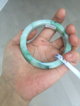 Load image into Gallery viewer, 53.7mm Certified 100% natural Type A sunny green purple jadeite jade bangle BQ33-4150