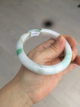 Load image into Gallery viewer, 60mm certified 100% natural type A sunny green white jadeite jade bangle BH31-5424