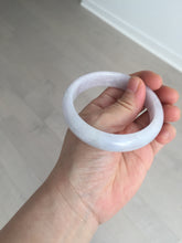 Load image into Gallery viewer, 57mm certified 100% natural type A purple/white jadeite jade bangle E81-0823