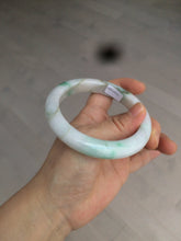 Load image into Gallery viewer, 60mm certified 100% natural type A sunny green white jadeite jade bangle BH31-5424