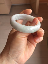 Load image into Gallery viewer, 51mm certified Type A 100% Natura light sunny green white purple Jadeite jade bangle PH160-4669