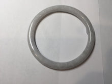 Load image into Gallery viewer, 65.2mm Certified type A 100% Natural light purple white round cut Jadeite bangle J142-(1937)