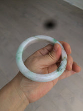 Load image into Gallery viewer, 60mm certified 100% natural type A sunny green white jadeite jade bangle BH31-5424