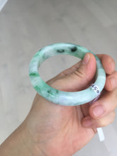 Load image into Gallery viewer, 53.7mm Certified 100% natural Type A sunny green purple jadeite jade bangle BQ33-4150