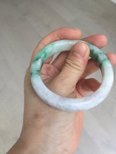 Load image into Gallery viewer, 53.7mm Certified 100% natural Type A sunny green purple jadeite jade bangle BQ34-4135