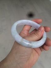 Load image into Gallery viewer, 59.5mm certified Type A 100% Natural green/purple Jadeite bangle As73-0516