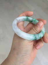 Load image into Gallery viewer, 53.7mm Certified 100% natural Type A sunny green purple jadeite jade bangle BQ34-4135