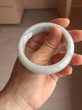 Load image into Gallery viewer, 51mm certified Type A 100% Natura light sunny green white purple Jadeite jade bangle PH160-4669