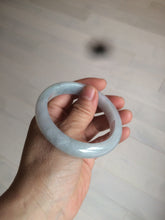 Load image into Gallery viewer, 56.4mm 100% natural Type A icy light green/purple jadeite jade bangle AX52-0307