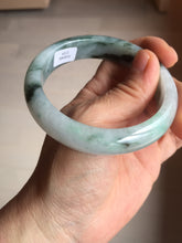 Load image into Gallery viewer, 57mm Certified Type A 100% Natural sunny green/dark green Jadeite Jade bangle AM94-2724