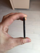 Load image into Gallery viewer, 100% natural black jadeite jade(Wuji, 乌鸡) Guanyin (观音) safe and sound pendant/worry stone/decor BM38