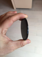 Load image into Gallery viewer, 100% natural black jadeite jade(Wuji, 乌鸡) Guanyin (观音) safe and sound pendant/worry stone/decor BM38