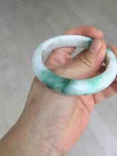Load image into Gallery viewer, 53.7mm Certified 100% natural Type A sunny green purple jadeite jade bangle BQ34-4135
