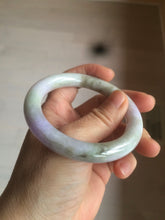 Load image into Gallery viewer, 54.3mm Certified 100% natural Type A green/brown/purple round cut jadeite jade bangle AZ26-5218