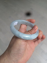 Load image into Gallery viewer, 56.4mm 100% natural Type A icy light green/purple jadeite jade bangle AX52-0307