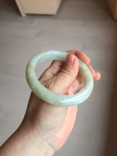 Load image into Gallery viewer, 56.6mm certified 100% natural Type A icy watery light yellow/white with jadeite jade bangle BL55-3278