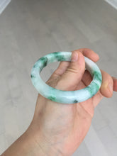 Load image into Gallery viewer, 53.7mm Certified 100% natural Type A sunny green purple jadeite jade bangle BQ35-4145