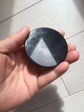 Load image into Gallery viewer, 100% natural black jadeite jade(Wuji, 乌鸡) Guanyin (观音) safe and sound pendant/worry stone/decor BM38