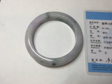 Load image into Gallery viewer, 55.6mm Certified type A 100% Natural sunny green/purple/yellow(Fu LU SHOU) Jadeite bangle BN41-5127
