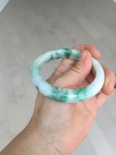 Load image into Gallery viewer, 53.7mm Certified 100% natural Type A sunny green purple jadeite jade bangle BQ35-4145