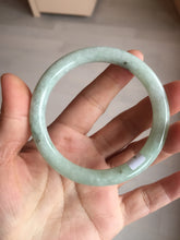 Load image into Gallery viewer, 55.7mm Certified 100% natural Type A light green round cut jadeite jade bangle BL54-3291