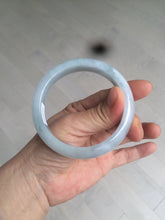 Load image into Gallery viewer, 56.4mm 100% natural Type A icy light green/purple jadeite jade bangle AX52-0307