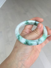 Load image into Gallery viewer, 53.7mm Certified 100% natural Type A sunny green purple jadeite jade bangle BQ35-4145