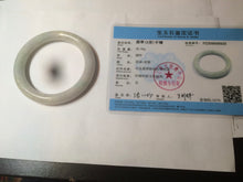 Load image into Gallery viewer, 54.8mm certified 100% natural type A light green/purple/yellow round cut jadeite jade bangle D124-8929
