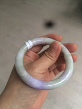 Load image into Gallery viewer, 54.3mm Certified 100% natural Type A green/brown/purple round cut jadeite jade bangle AZ26-5218