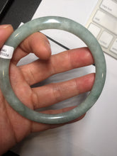 Load image into Gallery viewer, Sold, please don't order. Thanks. 64.7mm Certified type A 100% Natural light green round cut Jadeite bangle J143-(1947)